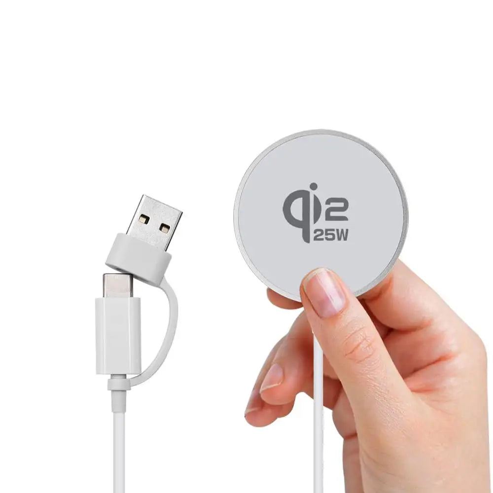 Wireless Charger 25W - Magnetic - Qi2.2 - Fast Charging - For iPhone 12-17