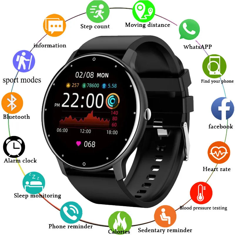 Smartwatch IP68 - Full Touch - BT Call - Fitness Tracker - Waterproof