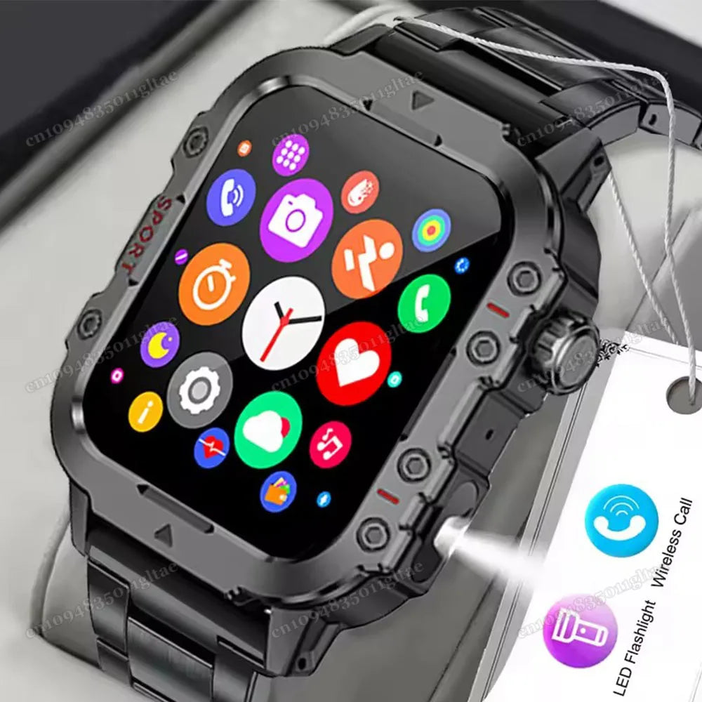 Smartwatch GPS - Military Outdoor - Heart Rate - Waterproof - iOS & Android