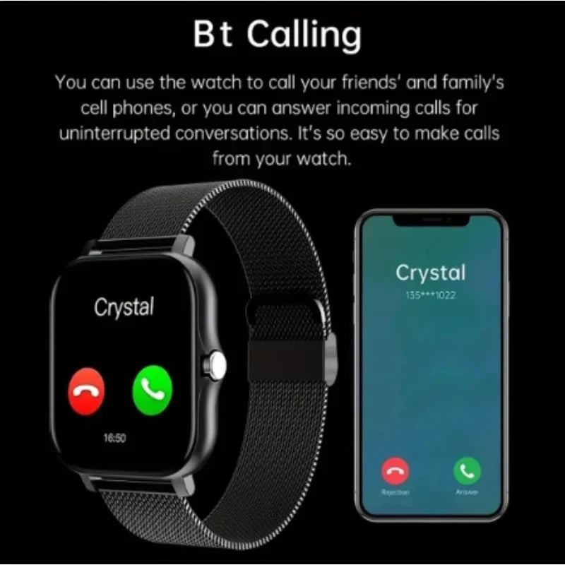 Smartwatch 1.44" - Bluetooth Call - Full Touch - Magnetic Charging