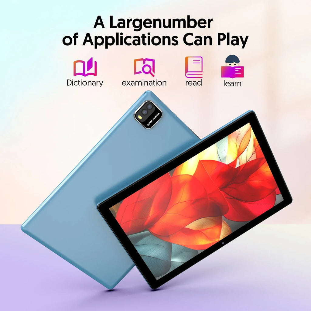 Android 15 Tablet 10" - 12GB RAM (3+9) - 64GB Storage - Quad-Core