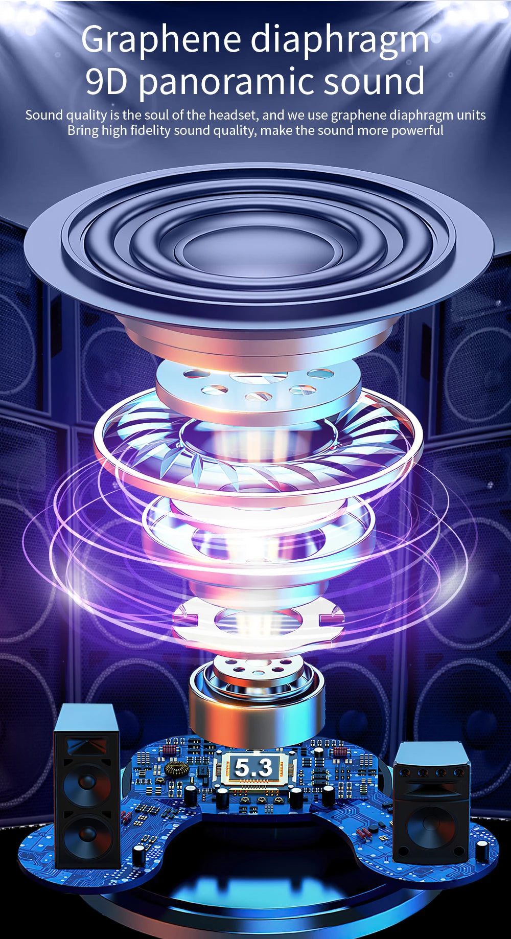 Noise Cancelling Earbuds - Bluetooth 5.3 - ANC Technology - 30h Battery