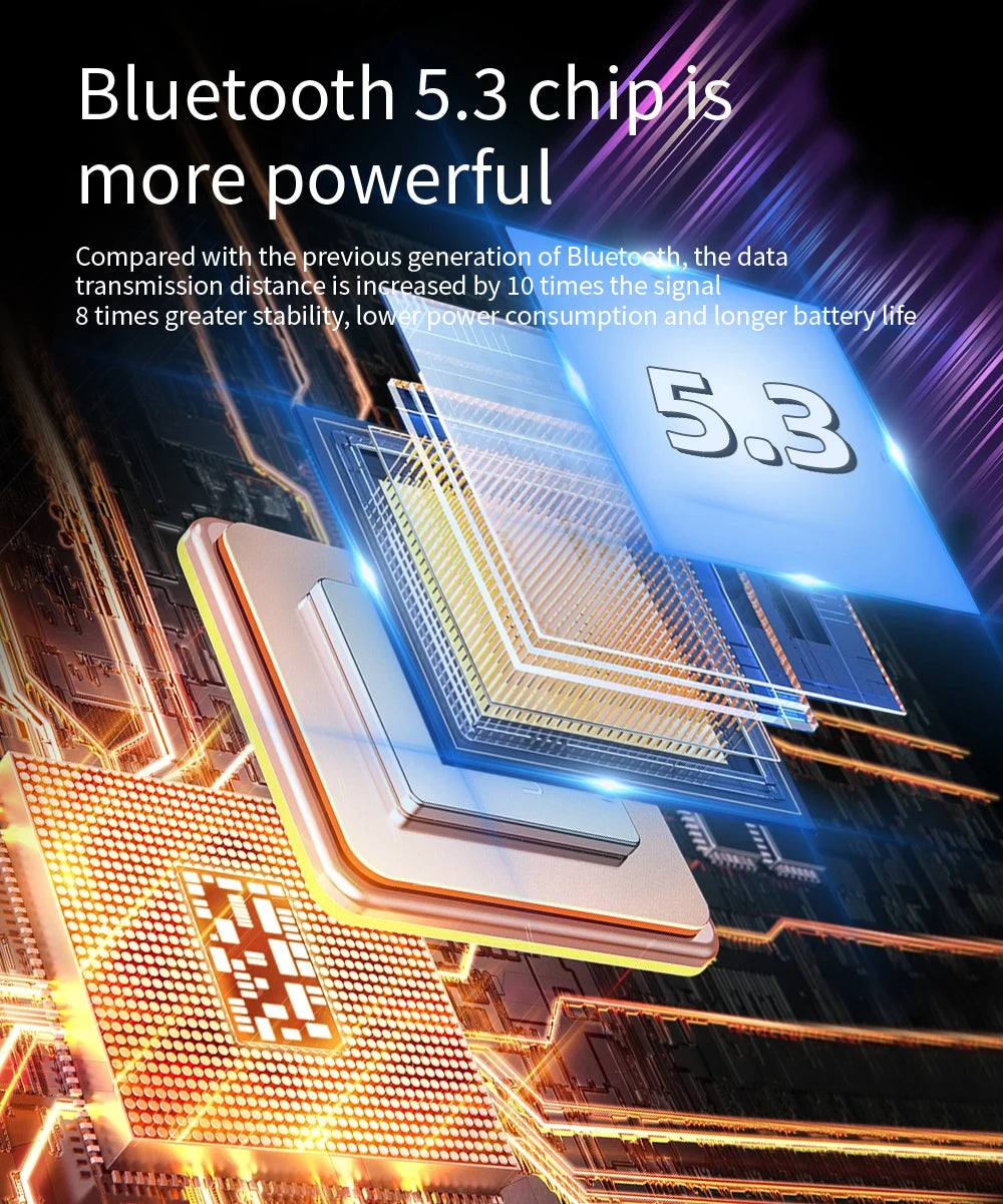 Noise Cancelling Earbuds - Bluetooth 5.3 - ANC Technology - 30h Battery