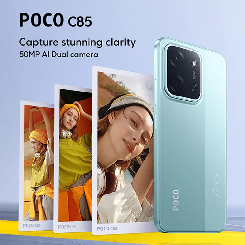 POCO C85 - 6.9" 120Hz Display - Helio G81-Ultra - 6000mAh - 33W Fast Charging