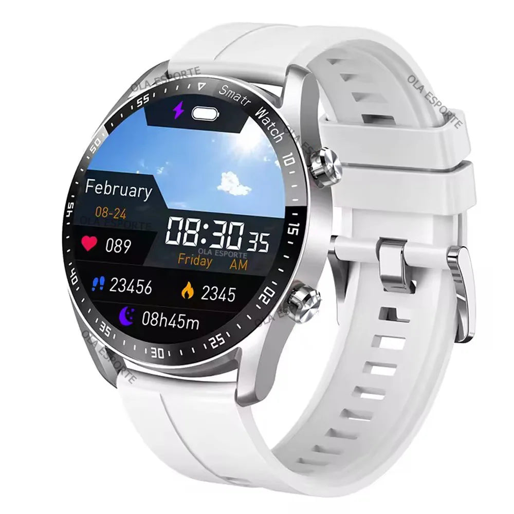 Smartwatch AMOLED - Bluetooth Call - 5ATM Waterproof - Full Touch - Weather