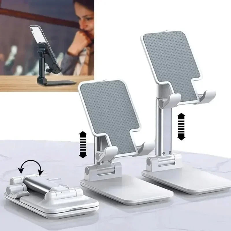 Foldable Telescopic Phone Holder - Portable - Compact Design - Adjustable