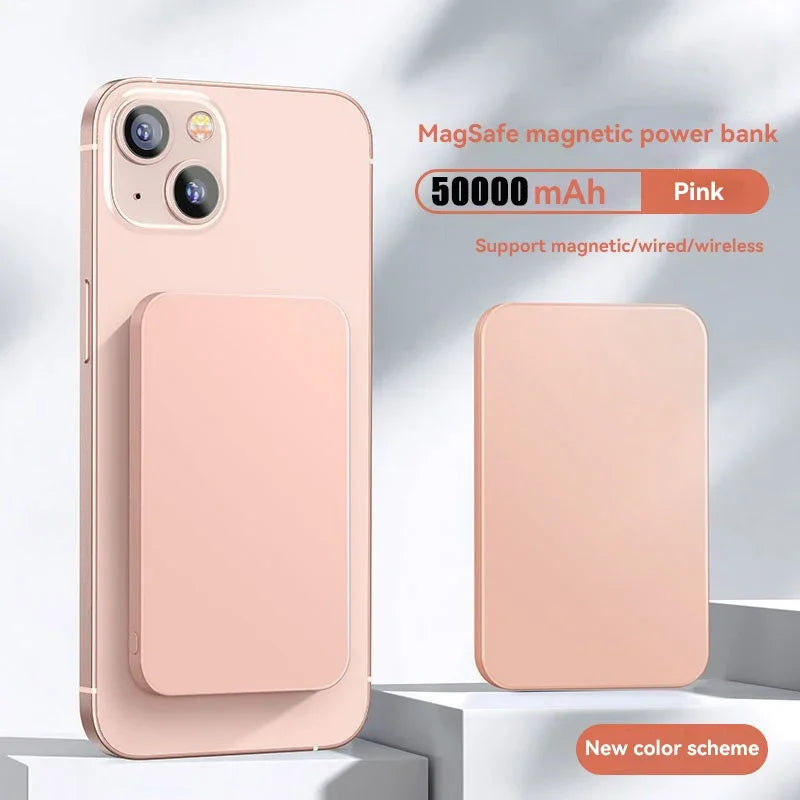 Magnetic Power Bank 50000mAh - 22.5W Wireless - MagSafe Compatible - For iPhone