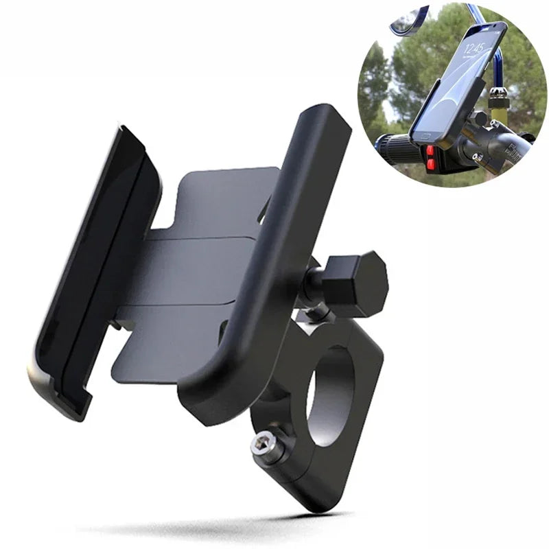 VIKEFON Aluminum Bike Phone Mount - 4-7" - GPS Compatible - Handlebar Mount
