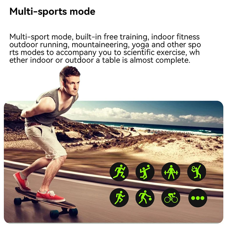 Smartwatch 2.01" - Full Touch Screen - BT Calls - Fitness Tracker