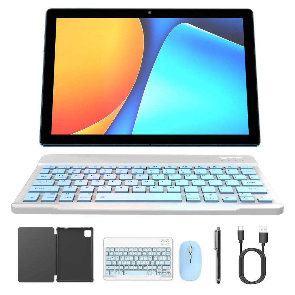 Android 15 Tablet 10" - 12GB RAM (3+9) - 64GB Storage - Quad-Core