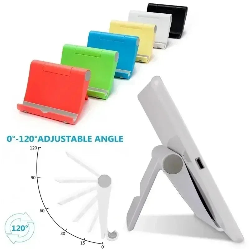 Folding Phone Stand - Tablet Compatible - Portable - Adjustable Angle