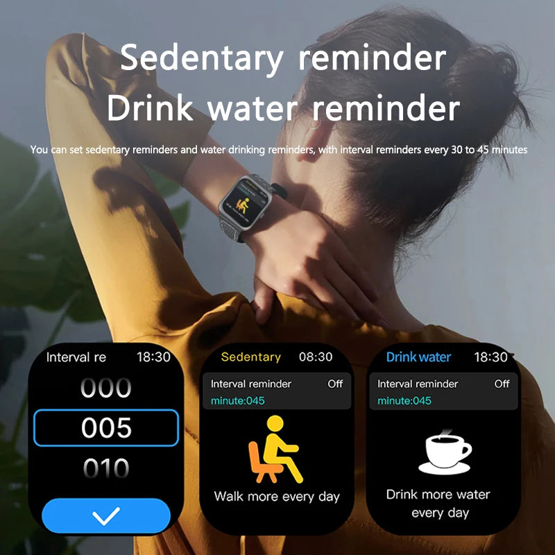 Smartwatch 1.85" Curved - BT5.4 - Wireless Call - Heart Rate Monitor