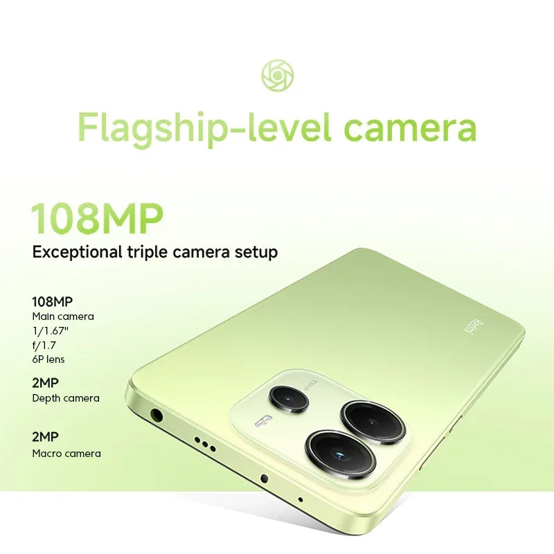 Xiaomi Redmi Note 14 - 6.67" AMOLED 120Hz - 108MP Camera - 5500mAh - 33W Charging