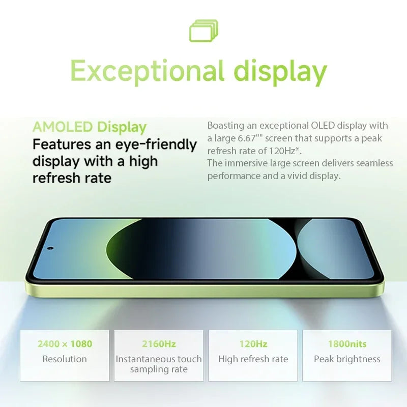 Xiaomi Redmi Note 14 - 6.67" AMOLED 120Hz - 108MP Camera - 5500mAh - 33W Charging