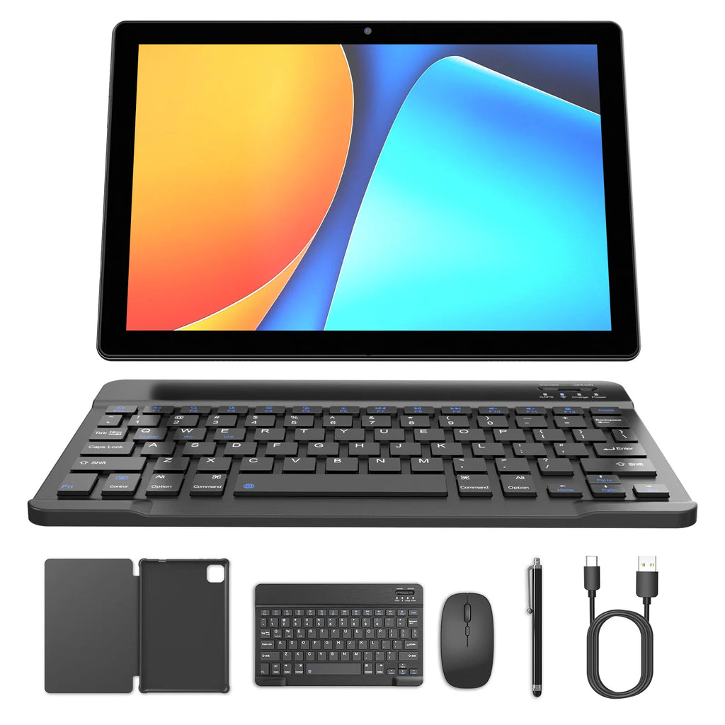 Android 15 Tablet 10" - 12GB RAM (3+9) - 64GB Storage - Quad-Core