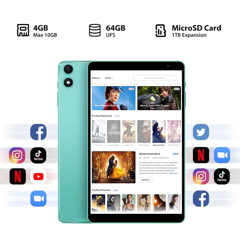 Teclast P85T Tablet 8" - Android 14 - 4GB+64GB - WiFi 6 - 5000mAh