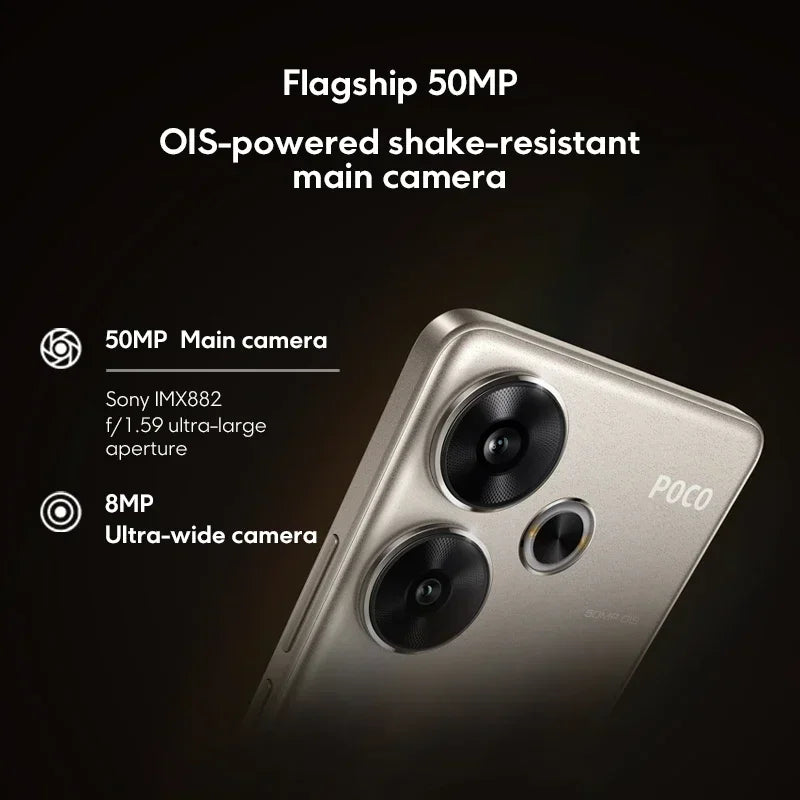 POCO F6 5G - 120Hz AMOLED - 50MP OIS Camera - Snapdragon 8s Gen 3 - 90W Charging