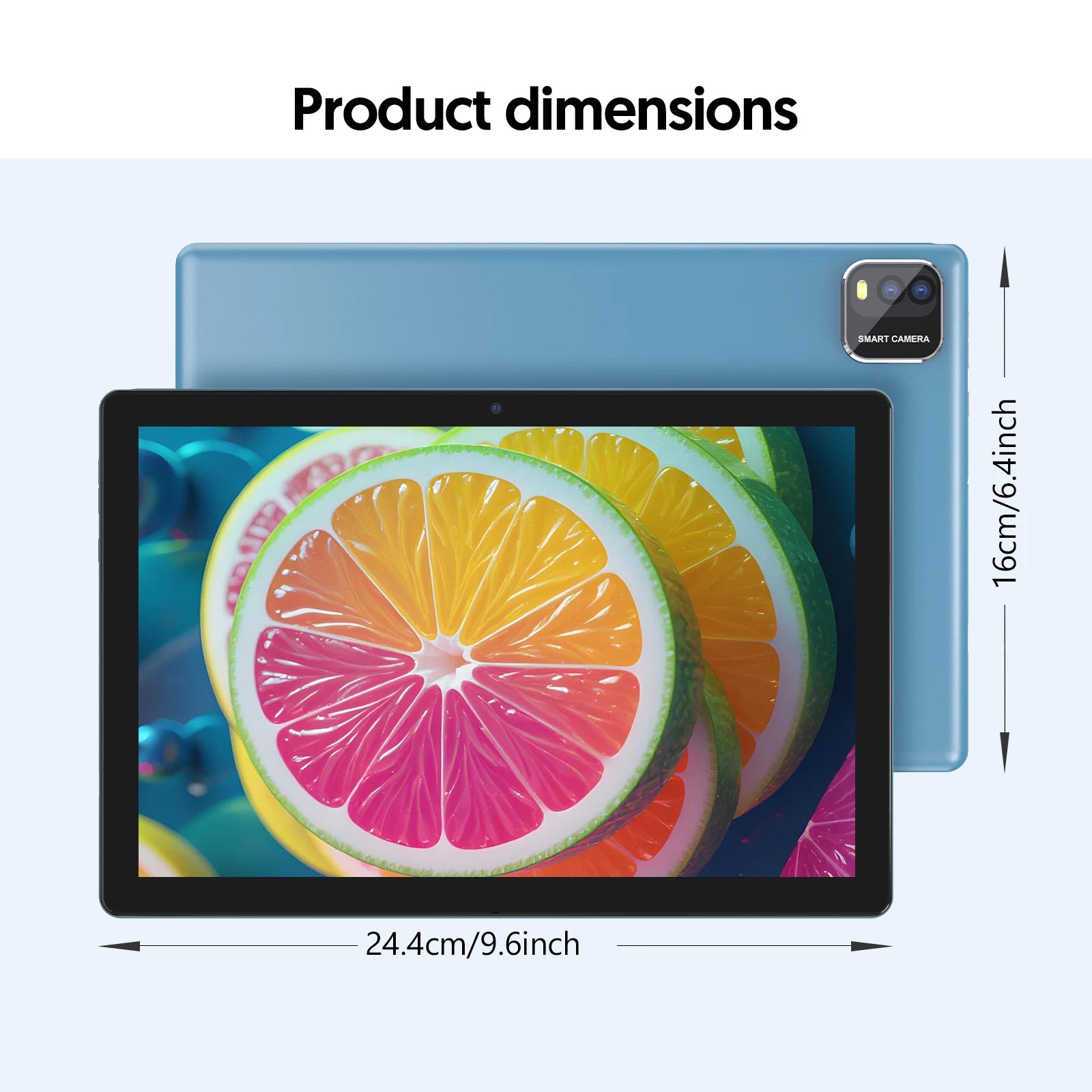 Android 15 Tablet 10" - 12GB RAM (3+9) - 64GB - 5G WiFi - 2-in-1 Smart