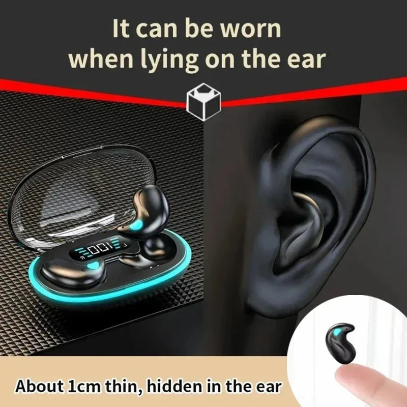 Mini Sleep Earbuds - Bluetooth 5.3 - Ultra-Comfortable - 24h Battery - For Sleep & Work
