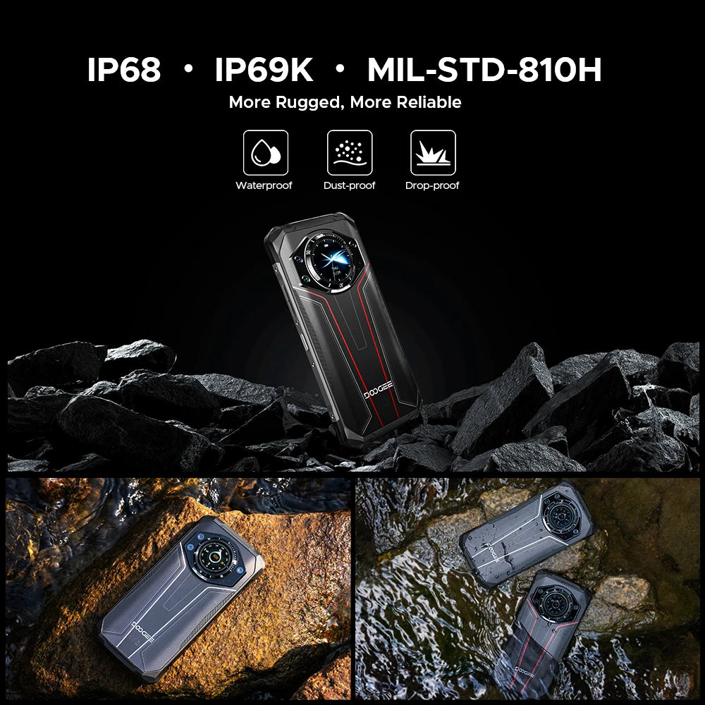 DOOGEE S119 Rugged Phone - 6.72" FHD+ - 100MP Camera - 10200mAh - Android 14