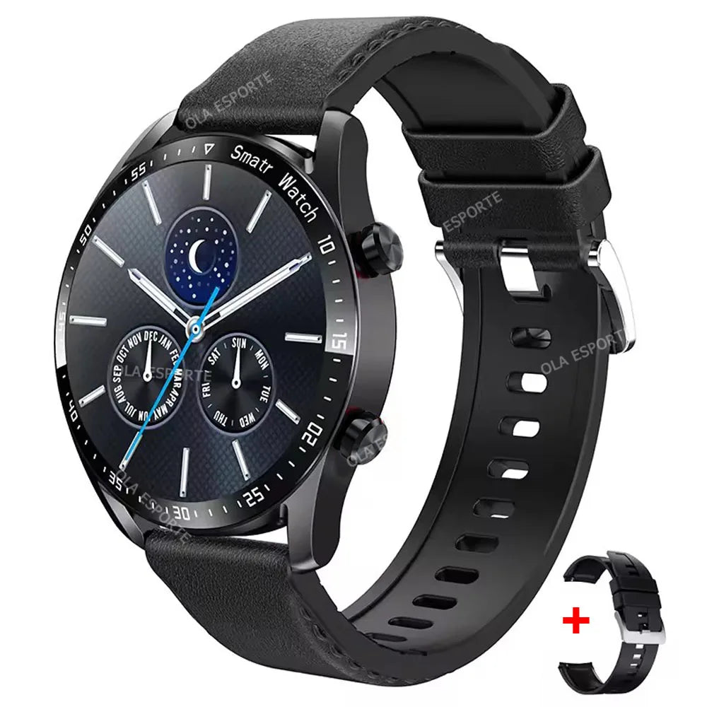 Smartwatch AMOLED - Bluetooth Call - 5ATM Waterproof - Full Touch - Weather