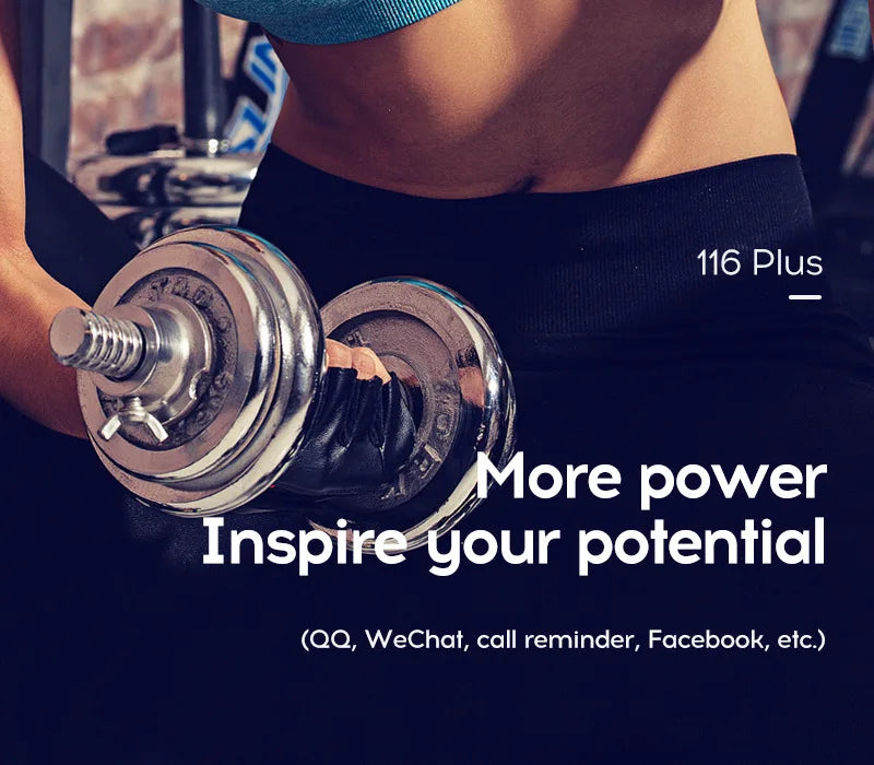 116plus Smartwatch - IP67 Waterproof - Full Touch - Fitness Tracker - Bluetooth