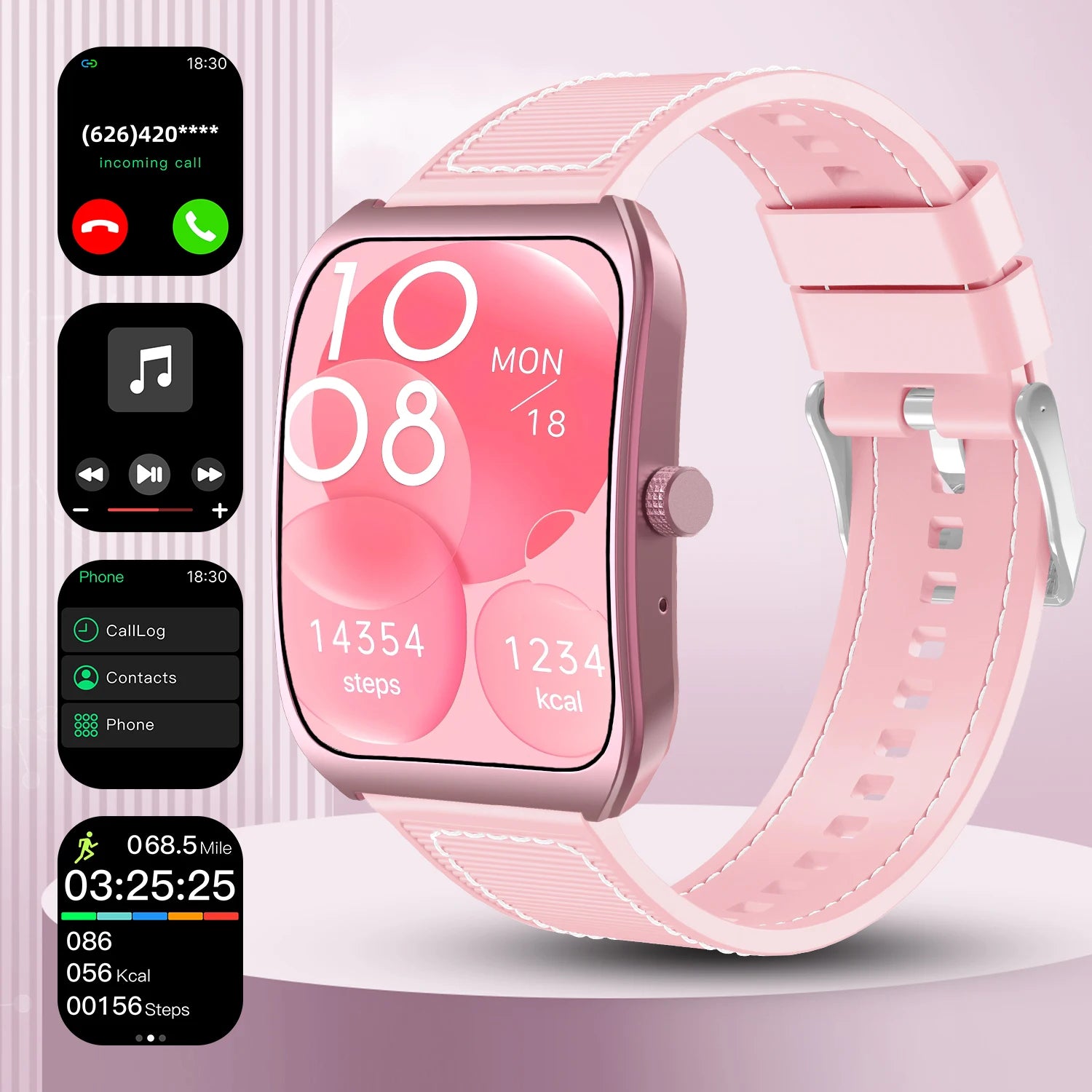 Smartwatch 1.85" Curved - BT5.4 - Wireless Call - Heart Rate Monitor