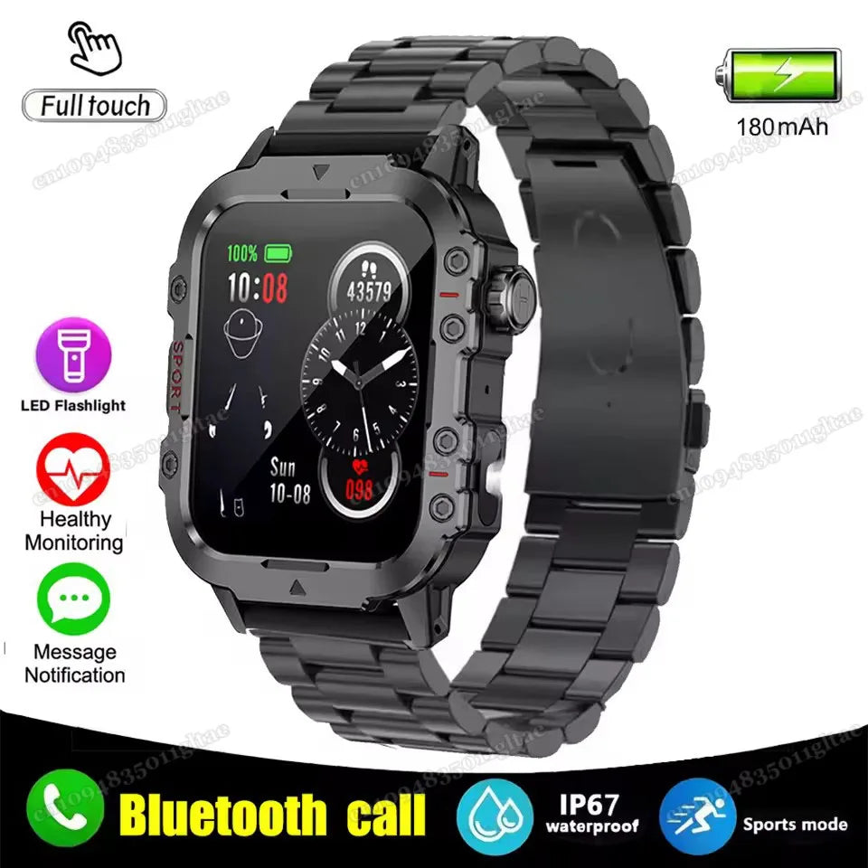 Smartwatch GPS - Military Outdoor - Heart Rate - Waterproof - iOS & Android