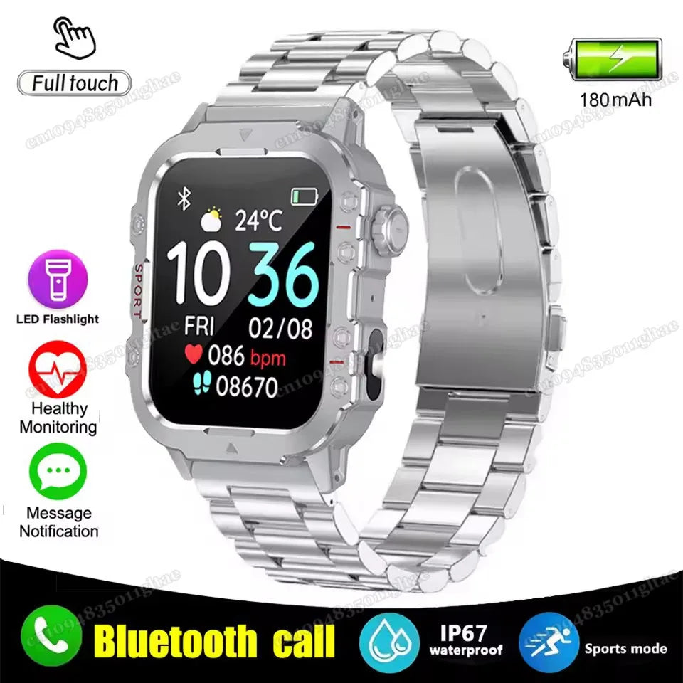 Smartwatch GPS - Military Outdoor - Heart Rate - Waterproof - iOS & Android