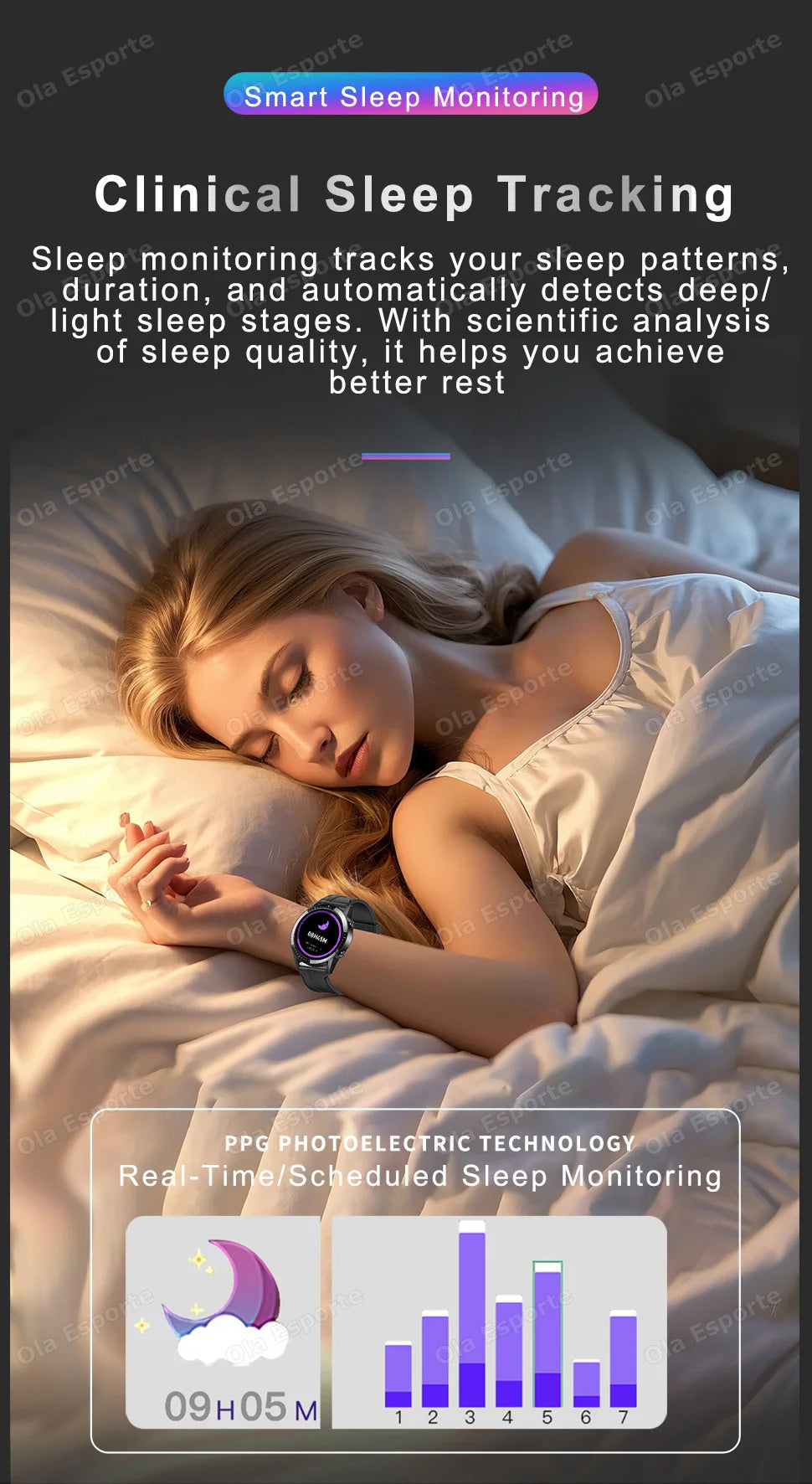 Smartwatch AMOLED - Bluetooth Call - 5ATM Waterproof - Full Touch - Weather