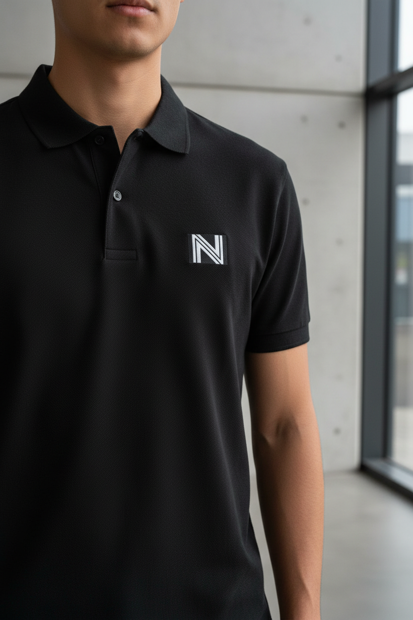 NEXØ Black Polo Lifestyle
