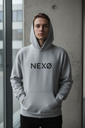 NEXØ Grey Hoodie Lifestyle Photo
