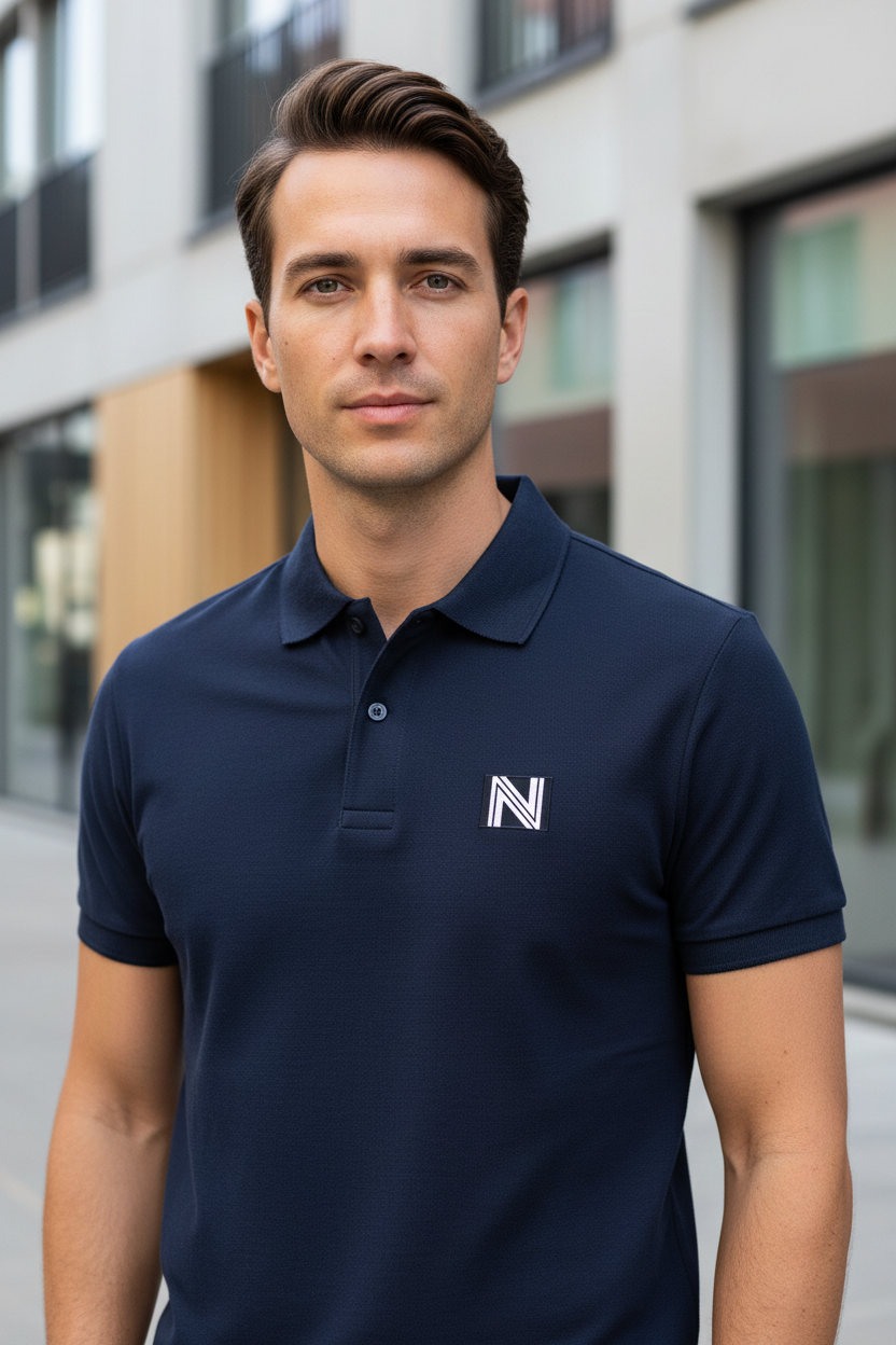 NEXØ Navy Polo Lifestyle